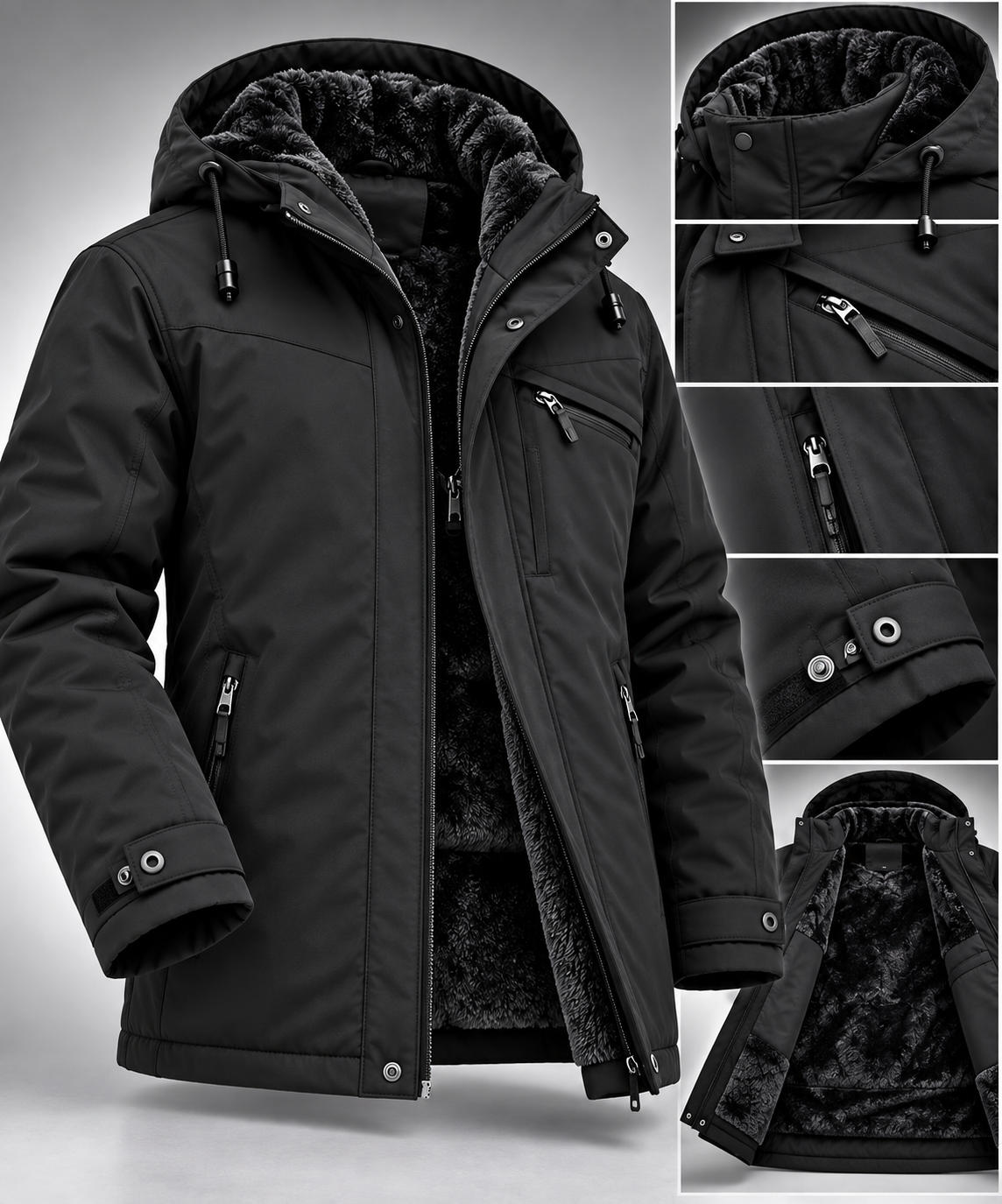 Parka Black Storm 🖤❄️